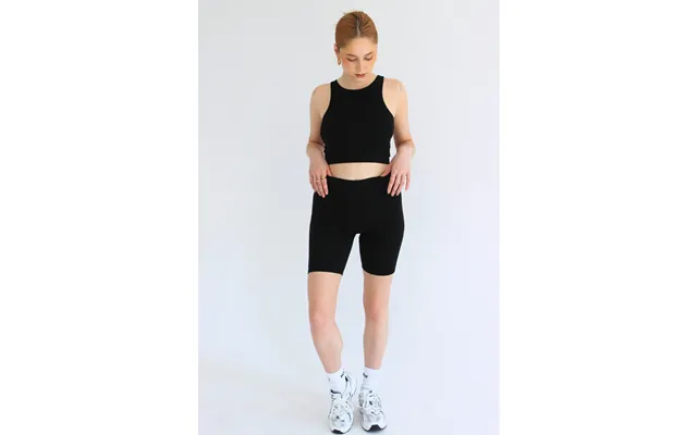 Organic Cotton Cycling Shorts, Black - S