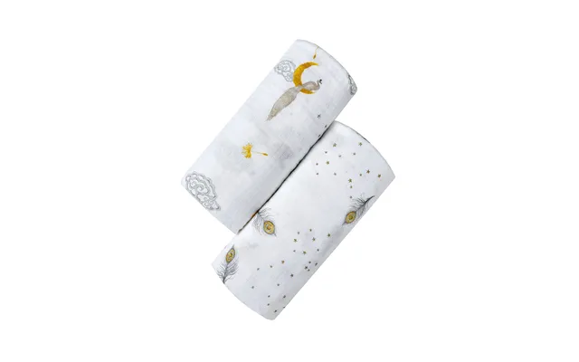 Organic Swaddle Set - Sweet Dreams Enchanted Peacock & Magical Feathers