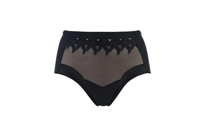 Ornate- Silk & Organic Cotton Full Brief - 10 Black
