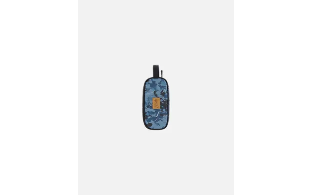 Pencil Case Blue And Black Cartography Print - One Size