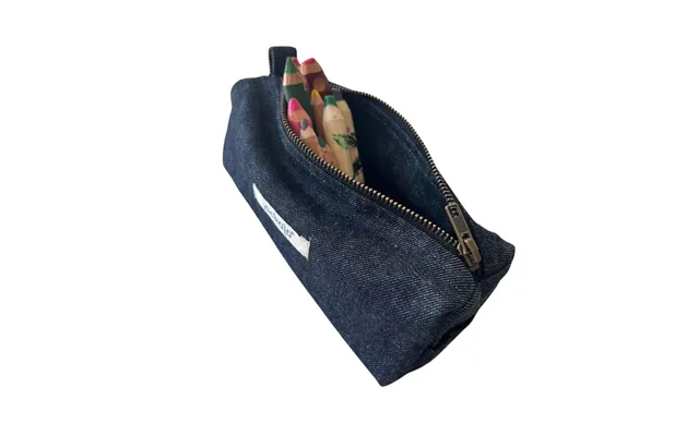 Pencil Pouch Zero-waste Organic Cotton - Denim