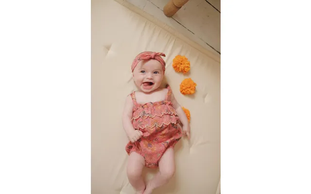 Pink Baby Girl Romper - Bohemian Strawberry