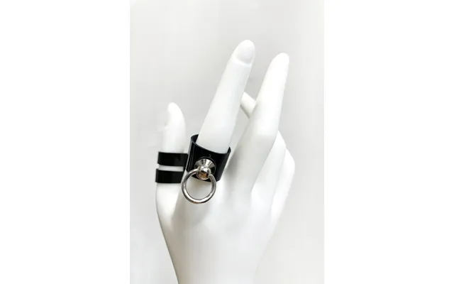 Pleather O-rings - 9 Black
