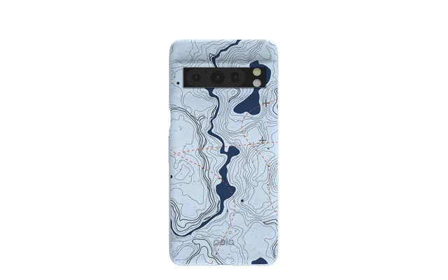 Powder Blue Contour Lines Google Pixel 8 Pro Case