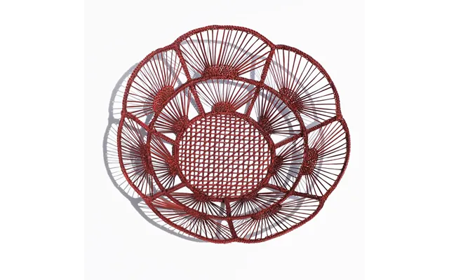 Red Bowl - Made Of Iraca Palm Straw