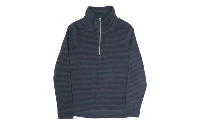 Regatta Womens Navy Blue Plain Full Zip Jumper Crew Neck Polyester Blend Uk 10