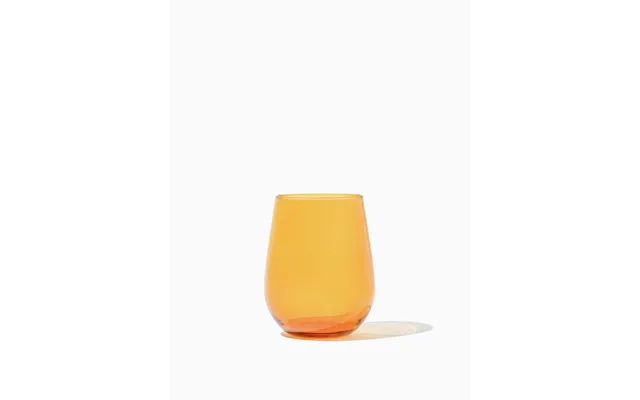 Reserve 16oz Stemless Wine Color Series Tritan Copolyester Glass Amber - 8 Pack Printed