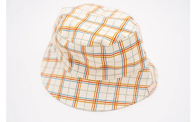 Reversable Kid's Bucket Hat - Plaid Pattern Size 56cm