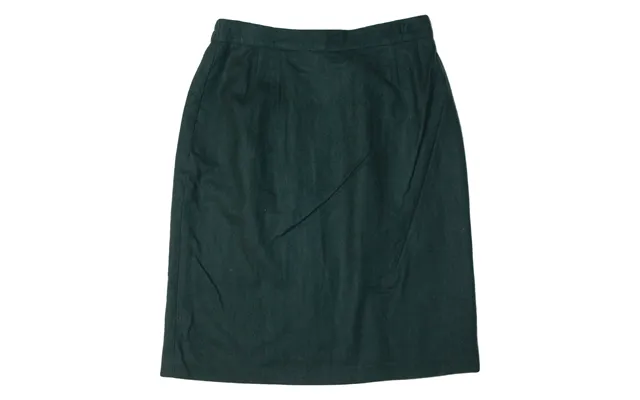 Sag Harbour Womens Straight Skirt Green Knee Length Wool 90s M