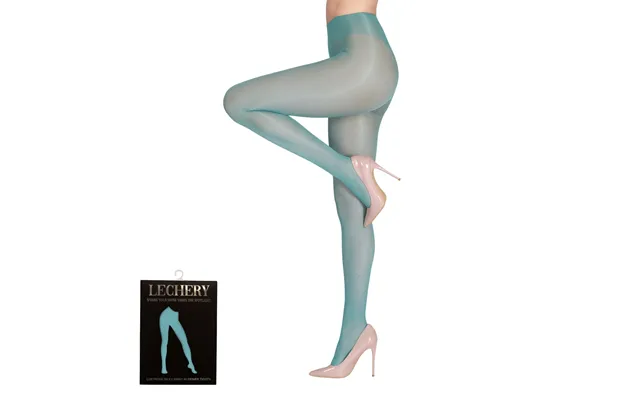 Shiny Semi-opaque Nylons 40 Denier Pantyhose Green - S M Green