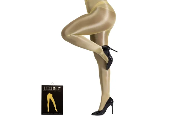 Shiny Semi-opaque Nylons 40 Denier Pantyhose Yellow - L Xl Yellow