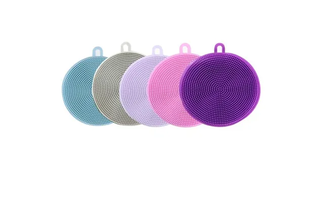 Silicone Cleaning Sponges - 5 Colors