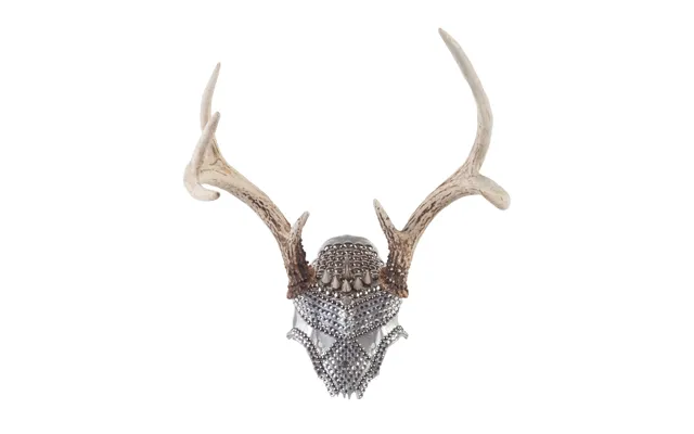 Silver Armored Deer Skull