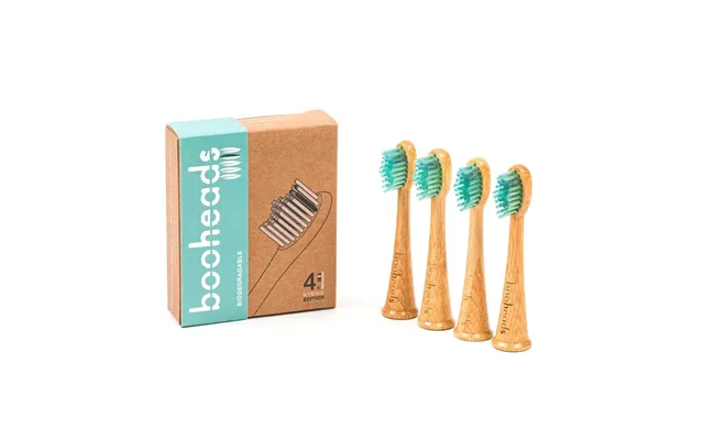 Soniboo - Bamboo Electric Toothbrush Heads Compatible With Sonicare* Hybrid Clean 4pk