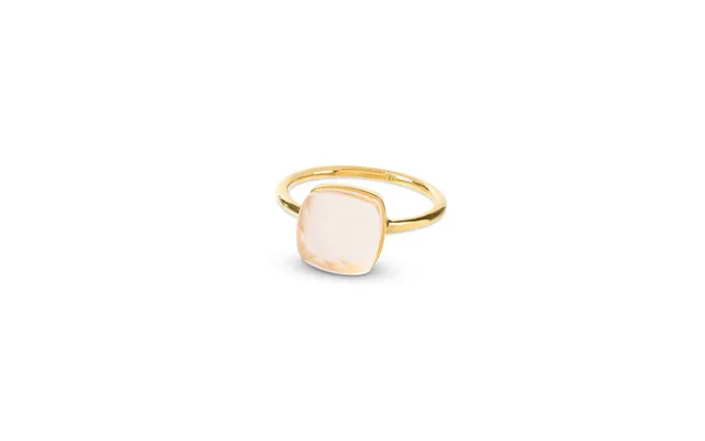 Sophia Rose Quartz Gold Ring - Largest 9 Us R Uk 59 Eu
