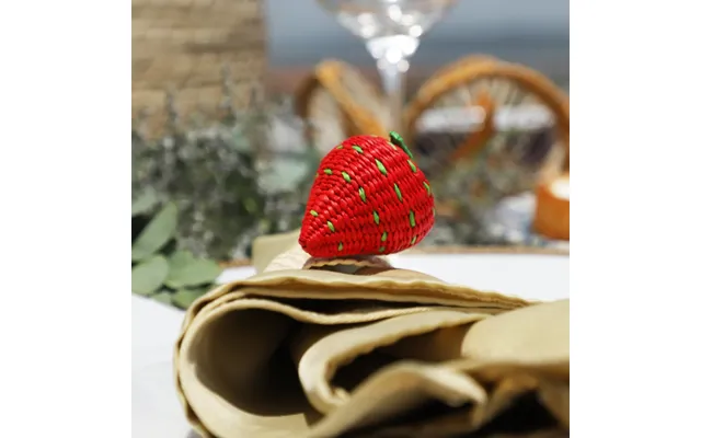 Strawberry Napkin Ring - Made Of Iraca Palm