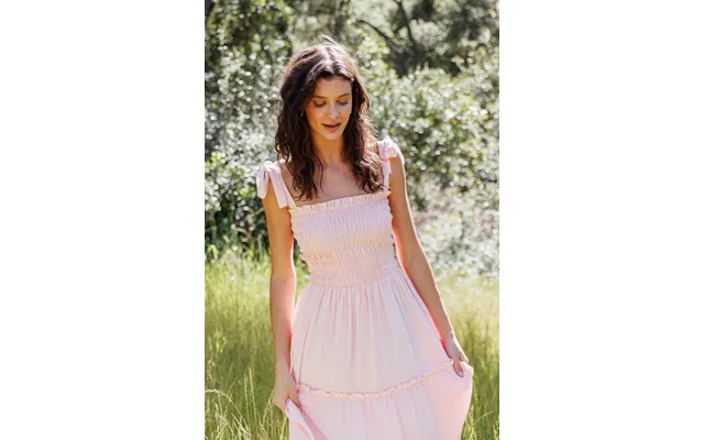 Sun Dance Dress In Pink Blossom - M