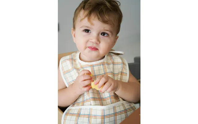 Sustainable Baby Bib - Plaid