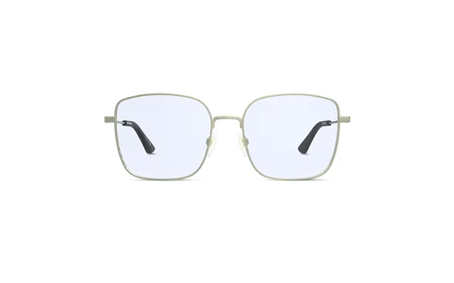 The Atrium Blue Light Glasses In Matte Gold With Black Tips