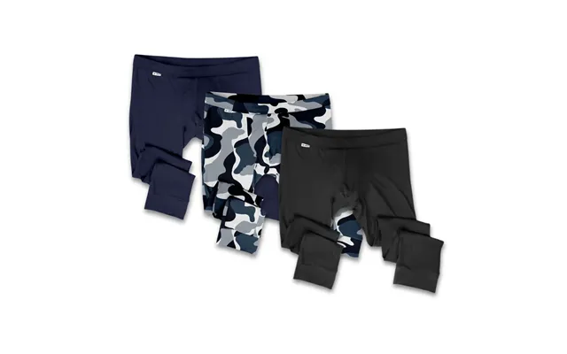 The Tbô Long Johns 3-pack Only - Black Navy Camo L 33-36