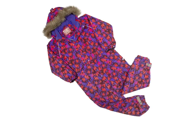 Ticket To Heaven Hooded Boys Ski Suit Blue Crazy Pattern Relaxed 8y W34 L22
