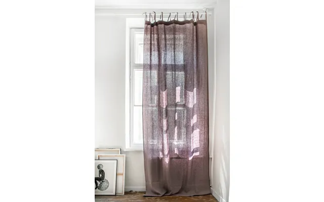 Tie Top Linen Curtain - 53x108 135x275cm Charcoal