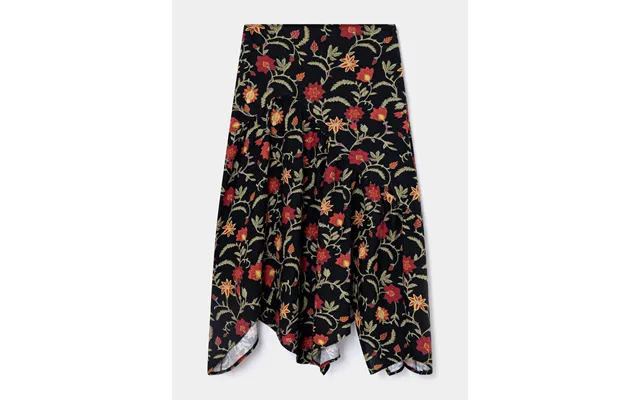 Tijuana Midi Asymmetric Skirt - L