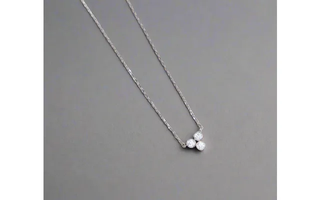 Trinity Faux Diamond Sparkle Necklace Elegance Redefined