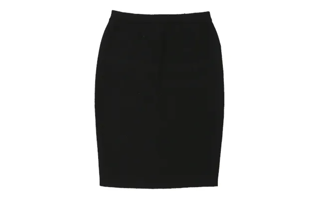 Trussardi Pencil Skirt - 28w Uk 8 Black Cotton