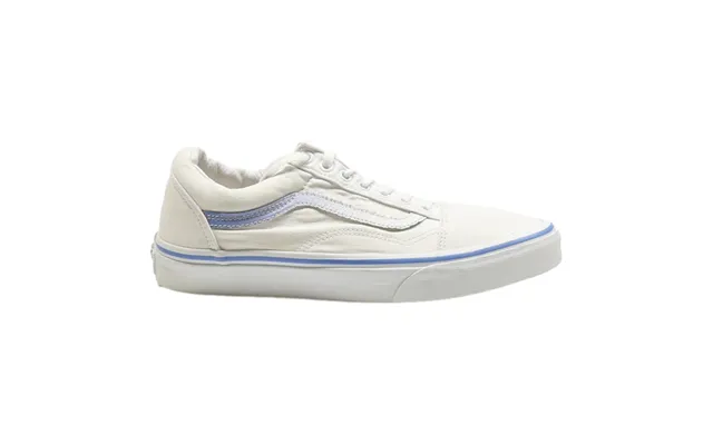Vans Old Skool Low Top Trainers White Canvas Mens Uk 6.5
