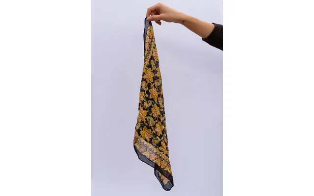 Vintage Freya Bandana In Noir Paisley - Noir Paisley