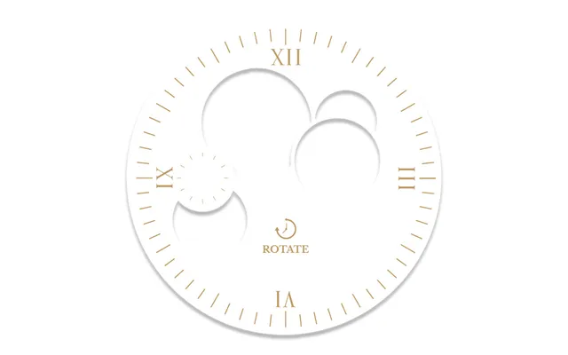 White & Gold Skeleton Dial