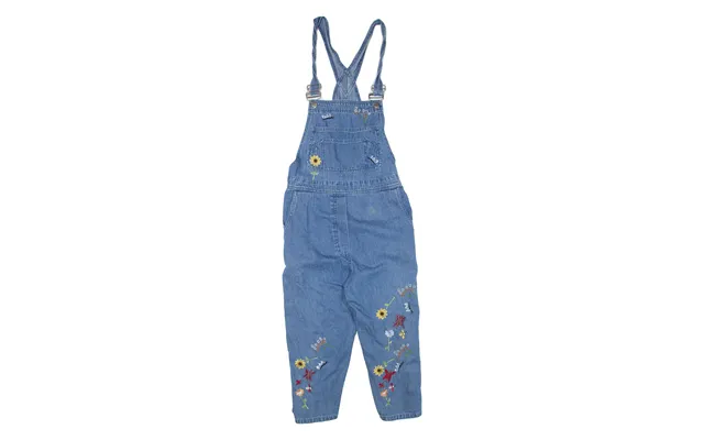 Womens Jumpsuit Blue Floral Tapered Denim S