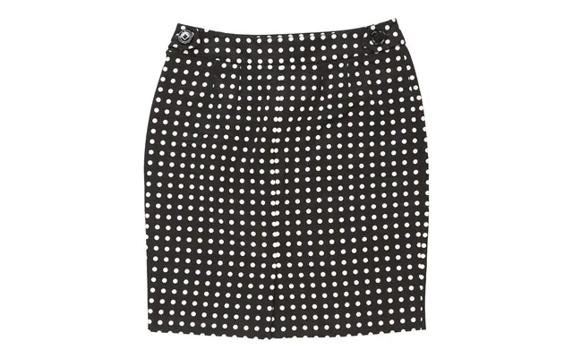 Yves Saint Laurent Polka Dot Skirt - 32w 21l Black Cotton
