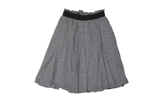 Zara Basic Womens Skater Skirt Grey Knee Length Houndstooth Xs