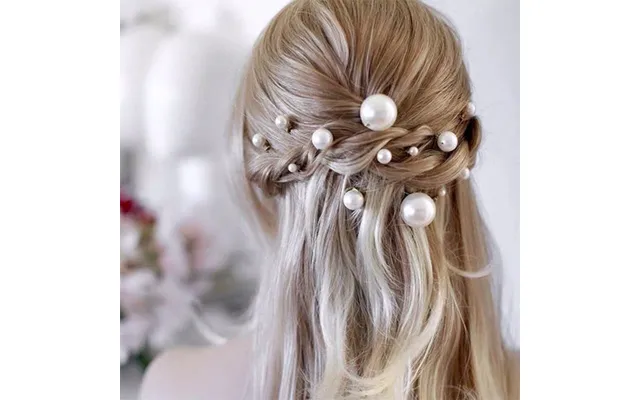 18pc Gold Pearl Hairpin U-shaped Hair Forks Cn59 - Picture Color