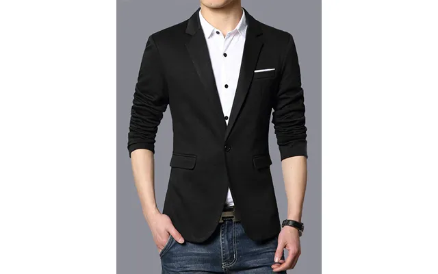 Black Classic 1 Piece Men's Suit With Regular Fit And Sophisticated Peak Lapel Cn471