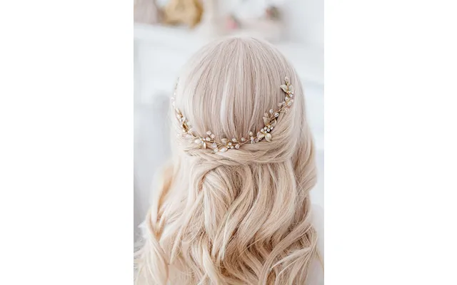 Bride Hair Accessories Handmade Golden Hair Side Comb Cn12 - Picture Color