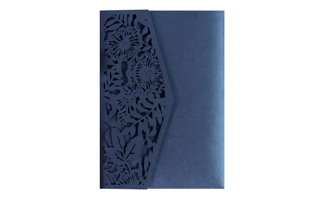 Creative European Festival Invitation, Hollow Out Wedding Greeting Card, Hk-124 - Blue