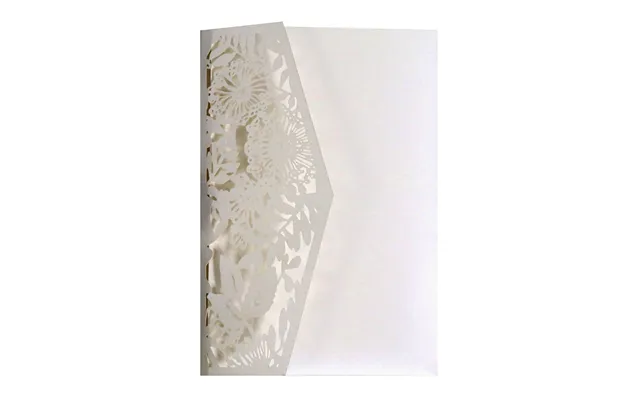Creative European Festival Invitation, Hollow Out Wedding Greeting Card, Hk-124 - Ivory