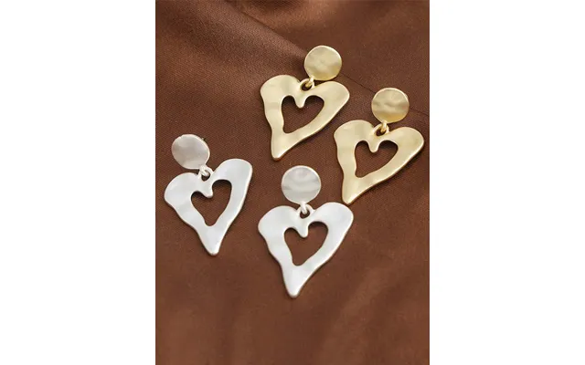 Earrings Cross-border Silver Or Gold Fashion Heart All-match High-end Women's Earrings