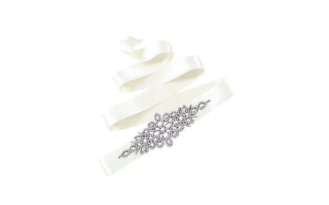 Elegant Beaded Luxury Sash For Women,prom Party,s01 - Ivory