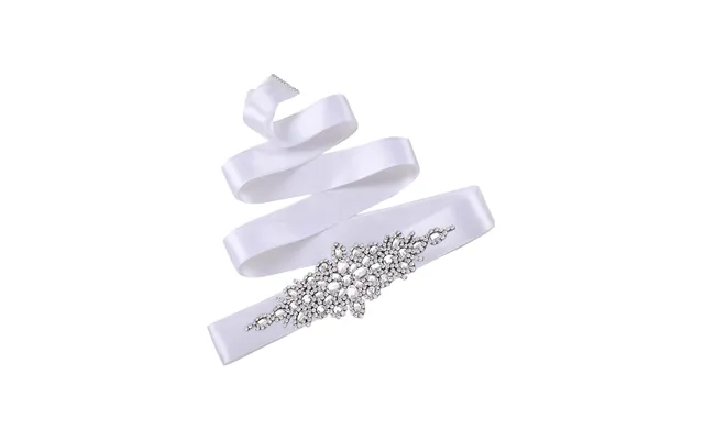 Elegant Beaded Luxury Sash For Women,prom Party,s01 - White