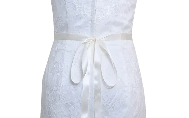 Elegant Sparkly Beaded Thin Brides Sash For Wedding,s440 - Ivory