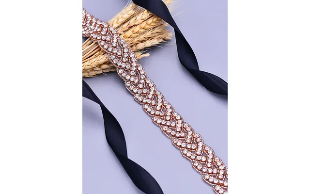 Gorgeous Beaded Luxury Brides Sash For Wedding,s216 - Rose Gold