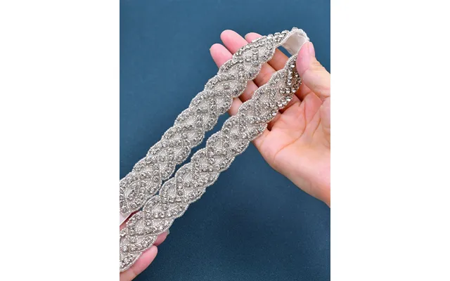 Gorgeous Beaded Luxury Brides Sash For Wedding,s216 - Silver