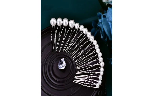 Handmade Pearl U-shaped Clip Dirty Braid Hair Accessories Flash Diamond Hair Fork For Women, Hp536 - Silver