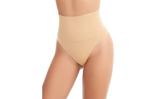 High Waist Seamless Tummy Body Shaping Underwear Compression Panties For Women - Ivory L