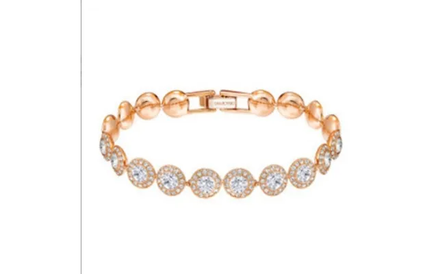 High-quality Classic Blue Crystal Bracelet - Rose Gold