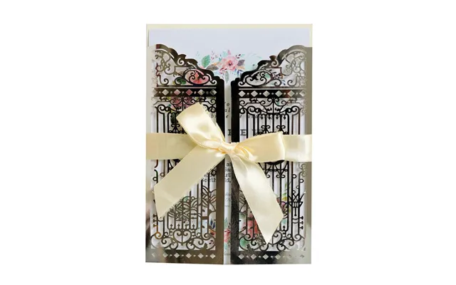 Hot Selling Wedding Laser Hollow Out Invitation, Happiness Gate Greeting Card, Hk-289 - Silver